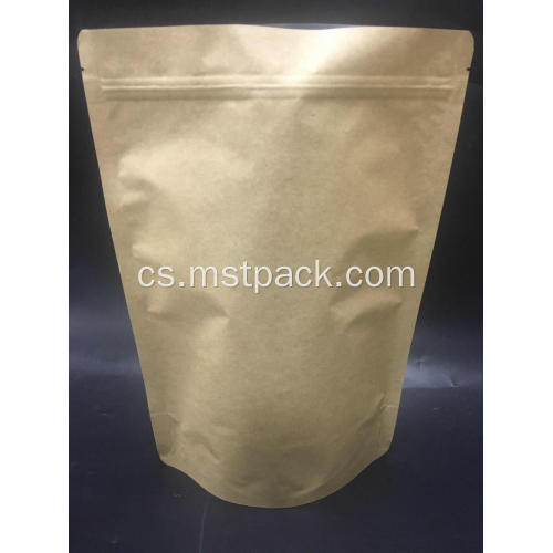 Kraft Paper Stand Up Pouch With Zipper